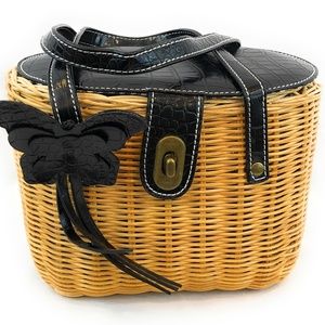 New Rattan Basket Bag